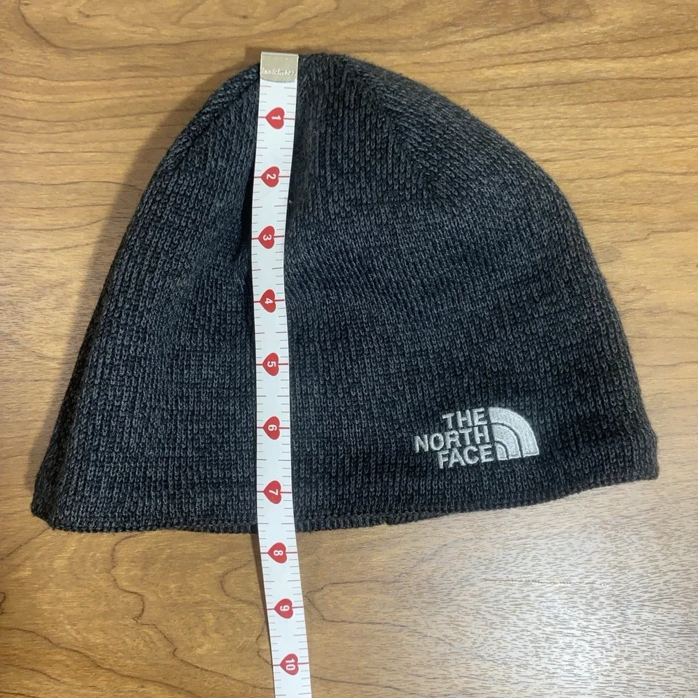 The North Face Black Knit Beanie Hat Unisex OS Soft Warm Wool Blend Winter Cap